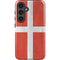 Denmark Flag Distressed Galaxy S25 Impact Case